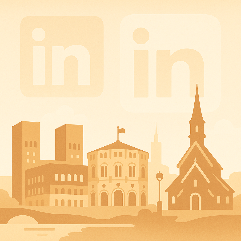 Illustrasjon: Kontekst og betydning av LinkedIn i det norske arbeidsmarkedet